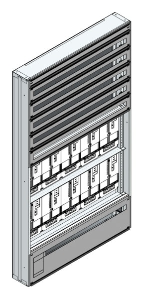 MEHLER - Maskenzählerverteiler+RW OÖ, Salzburg für TN-Netz, außen B1125xH1950xT175mm