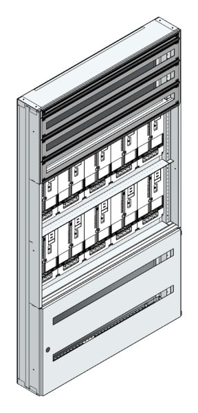 MEHLER - Maskenzählerverteiler+RW Steiermark für TN-Netz, außen B1125xH1950xT175mm