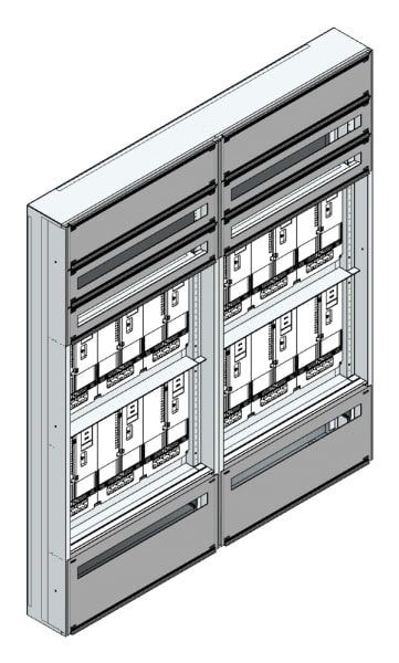 MEHLER - Maskenzählerverteiler+RW Kärnten für TN-Netz, außen B1410xH1625xT175mm