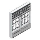 MEHLER - Maskenzählerverteiler+RW OÖ, Salzburg für TN-Netz, außen B1410xH1625xT175mm