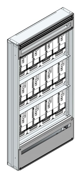 MEHLER - Maskenzählerverteiler+RW Kärnten für TN-Netz, außen B915xH1775xT175mm
