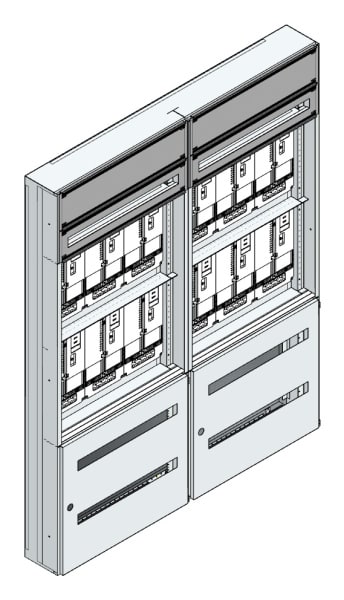 MEHLER - Maskenzählerverteiler+RW Steiermark für TN-Netz, außen B1410xH1775xT175mm