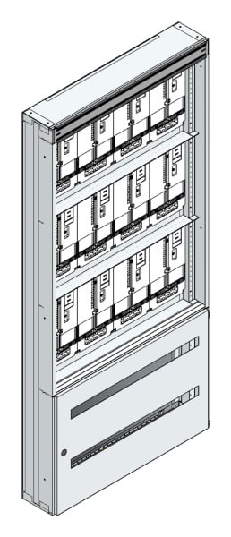 MEHLER - Maskenzählerverteiler+RW Steiermark für TN-Netz, außen B915xH1950xT175mm