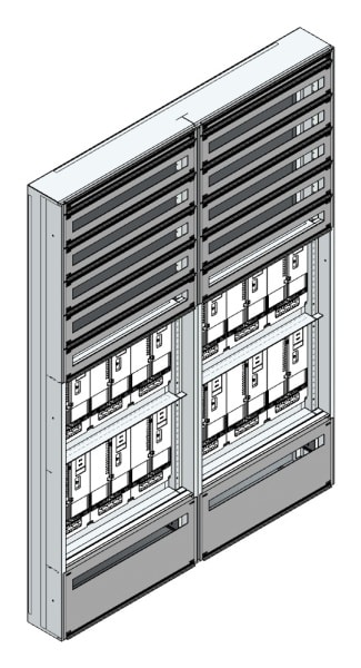 MEHLER - Maskenzählerverteiler+RW Kärnten für TN-Netz, außen B1410xH1950xT175mm