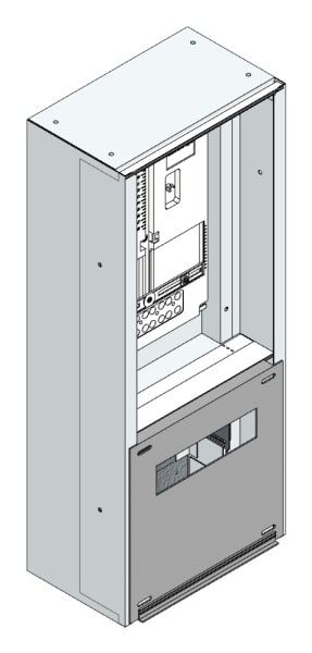 MEHLER - Maskenzählerverteiler+RW Kärnten für TN-Netz, außen B290xH700xT175mm
