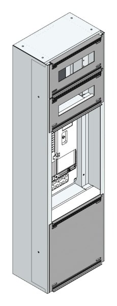 MEHLER - Maskenzählerverteiler+RW NÖ Netz für TN-Netz, außen B290xH1000xT175mm