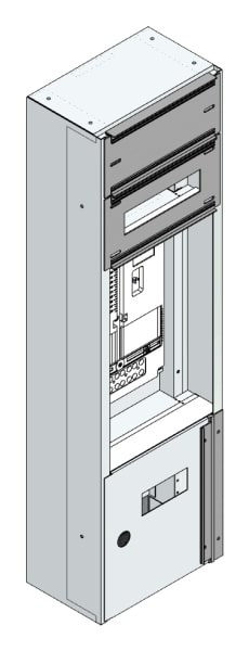 MEHLER - Maskenzählerverteiler+RW Steiermark für TN-Netz, außen B290xH1000xT175mm