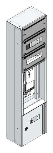 MEHLER - Maskenzählerverteiler+RW Steiermark für TN-Netz, außen B290xH1150xT175mm