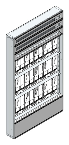 MEHLER - Maskenzählerverteiler+RW NÖ Netz für TN-Netz, außen B1125xH1950xT175mm