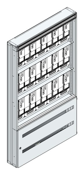 MEHLER - Maskenzählerverteiler+RW Steiermark für TN-Netz, außen B1125xH1950xT175mm