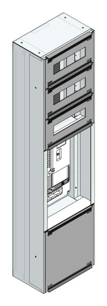 MEHLER - Maskenzählerverteiler+RW, 1ZP für TN-Netz, außen B290xH1150xT175mm