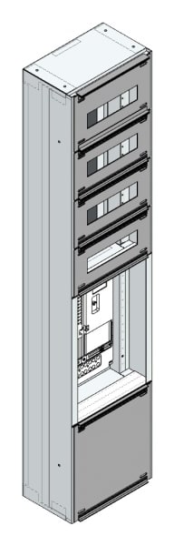 MEHLER - Maskenzählerverteiler+RW, 1ZP für TN-Netz, außen B290xH1325xT175mm