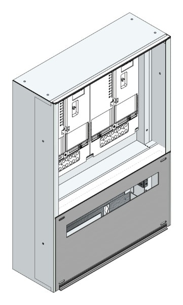 MEHLER - Maskenzählerverteiler+RW Kärnten für TN-Netz, außen B505xH700xT175mm
