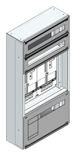 MEHLER - Maskenzählerverteiler+RW OÖ, Salzburg für TN-Netz, außen B505xH1000xT175mm