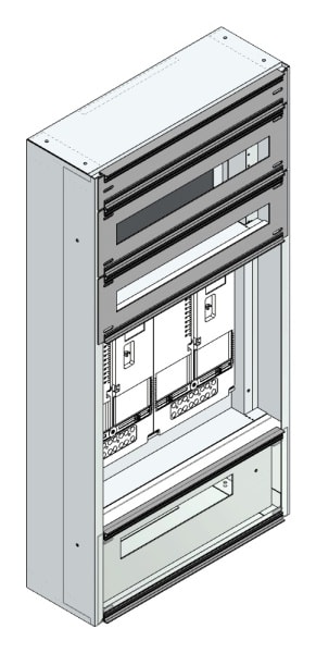 MEHLER - Maskenzählerverteiler+RW Vorarlberg für TN-Netz, außen B505xH1000xT175mm