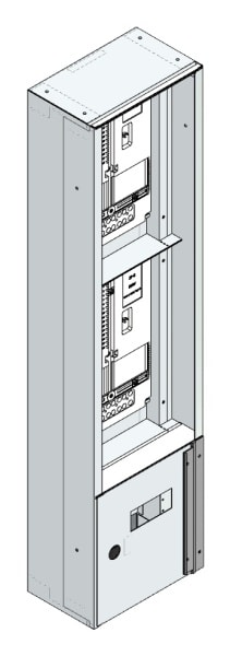 MEHLER - Maskenzählerverteiler+RW Steiermark für TN-Netz, außen B290xH1150xT175mm