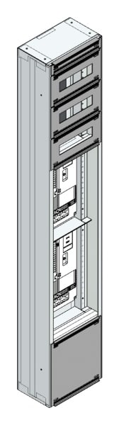 MEHLER - Maskenzählerverteiler+RW Wiener Netze für TN-Netz, außen B290xH1625xT175mm