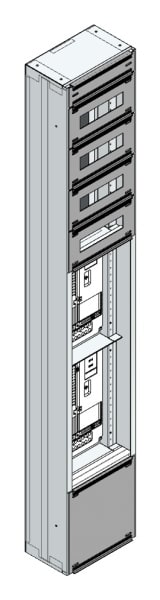 MEHLER - Maskenzählerverteiler+RW NÖ Netz für TN-Netz, außen B290xH1775xT175mm