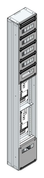 MEHLER - Maskenzählerverteiler+RW Kärnten für TN-Netz, außen B290xH1950xT175mm