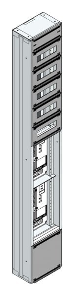 MEHLER - Maskenzählerverteiler+RW NÖ Netz für TN-Netz, außen B290xH1950xT175mm