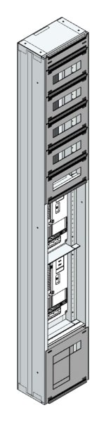 MEHLER - Maskenzählerverteiler+RW OÖ, Salzburg für TN-Netz, außen B290xH1950xT175mm