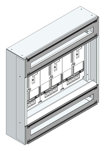 MEHLER - Maskenzählerverteiler+RW OÖ, Salzburg für TN-Netz, außen B705xH700xT175mm