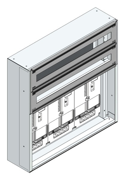 MEHLER - Maskenzählerverteiler+RW Wiener Netze für TN-Netz, außen B705xH700xT175mm