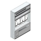 MEHLER - Maskenzählerverteiler+RW OÖ, Salzburg für TN-Netz, außen B705xH1000xT175mm