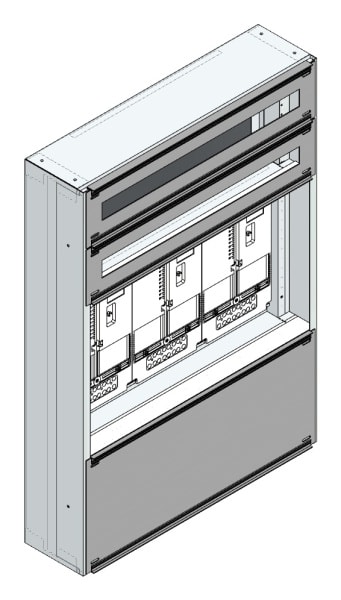 MEHLER - Maskenzählerverteiler+RW Wiener Netze für TN-Netz, außen B705xH1000xT175mm