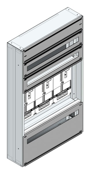 MEHLER - Maskenzählerverteiler+RW Tirol für TN-Netz, außen B705xH1150xT175mm