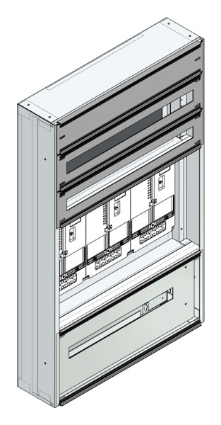 MEHLER - Maskenzählerverteiler+RW Vorarlberg für TN-Netz, außen B705xH1150xT175mm