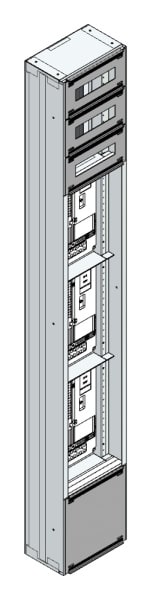 MEHLER - Maskenzählerverteiler+RW NÖ Netz für TN-Netz, außen B290xH1950xT175mm