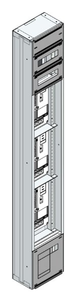 MEHLER - Maskenzählerverteiler+RW OÖ, Salzburg für TN-Netz, außen B290xH1950xT175mm