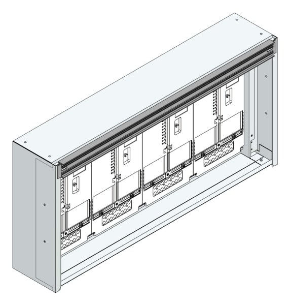 MEHLER - Maskenzählerverteiler+RW Wiener Netze für TN-Netz, außen B915xH450xT175mm