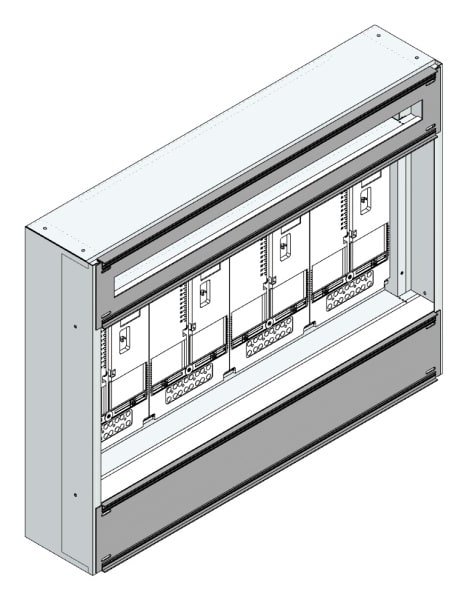 MEHLER - Maskenzählerverteiler+RW NÖ Netz für TN-Netz, außen B915xH700xT175mm