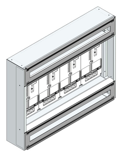 MEHLER - Maskenzählerverteiler+RW OÖ, Salzburg für TN-Netz, außen B915xH700xT175mm