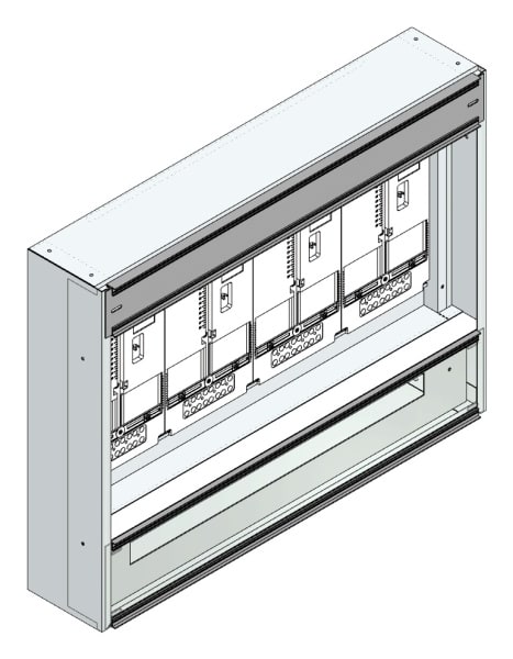 MEHLER - Maskenzählerverteiler+RW Vorarlberg für TN-Netz, außen B915xH700xT175mm