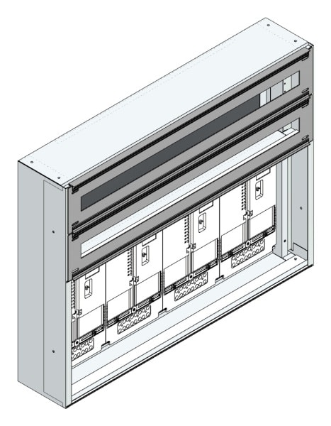MEHLER - Maskenzählerverteiler+RW Wiener Netze für TN-Netz, außen B915xH700xT175mm