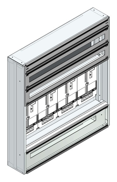MEHLER - Maskenzählerverteiler+RW Vorarlberg für TN-Netz, außen B915xH1000xT175mm