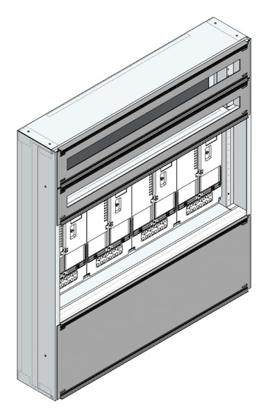 MEHLER - Maskenzählerverteiler+RW Wiener Netze für TN-Netz, außen B915xH1000xT175mm