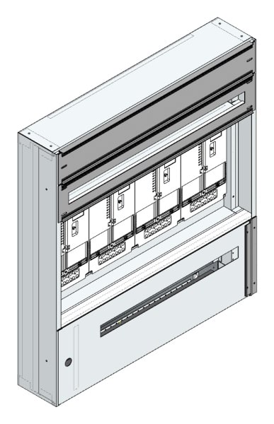MEHLER - Maskenzählerverteiler+RW Steiermark für TN-Netz, außen B915xH1000xT175mm