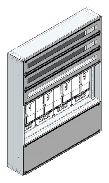 MEHLER - Maskenzählerverteiler+RW Wiener Netze für TN-Netz, außen B915xH1150xT175mm