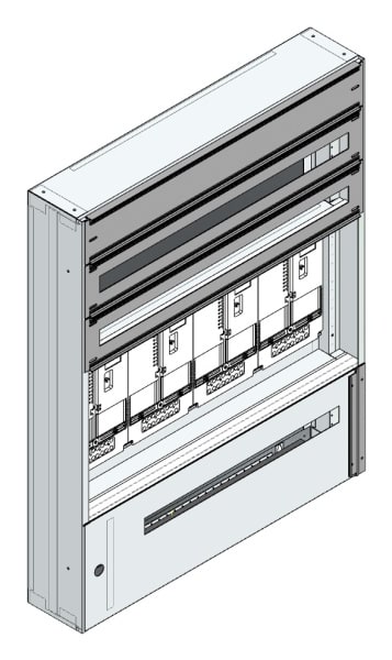 MEHLER - Maskenzählerverteiler+RW Steiermark für TN-Netz, außen B915xH1150xT175mm