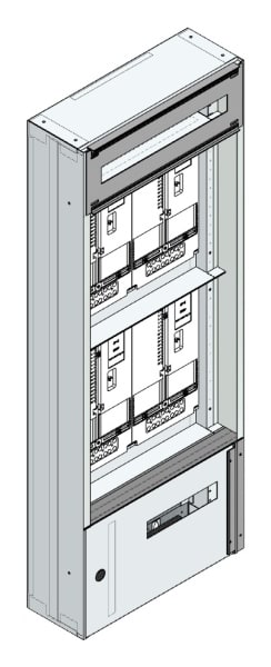 MEHLER - Maskenzählerverteiler+RW Steiermark für TN-Netz, außen B505xH1325xT175mm
