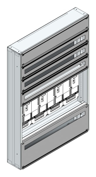 MEHLER - Maskenzählerverteiler+RW Tirol für TN-Netz, außen B915xH1325xT175mm
