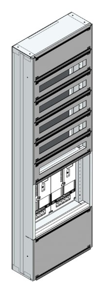 MEHLER - Maskenzählerverteiler+RW NÖ Netz für TN-Netz, außen B505xH1625xT175mm