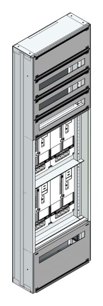 MEHLER - Maskenzählerverteiler+RW Kärnten für TN-Netz, außen B505xH1775xT175mm