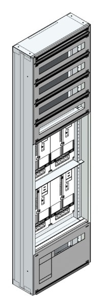 MEHLER - Maskenzählerverteiler+RW OÖ, Salzburg für TN-Netz, außen B505xH1775xT175mm