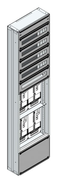 MEHLER - Maskenzählerverteiler+RW NÖ Netz für TN-Netz, außen B505xH1950xT175mm