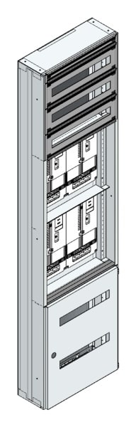 MEHLER - Maskenzählerverteiler+RW Steiermark für TN-Netz, außen B505xH1950xT175mm